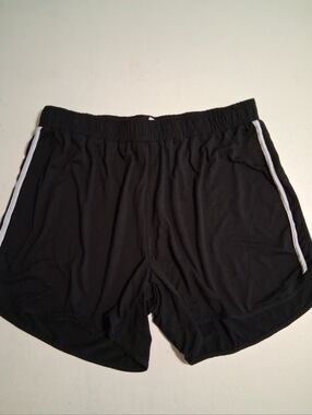 Eye Candy Women's Black Athletic Shorts with White Trim 2X